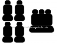 VW T7 Multivan - Komplettset I (Vordersitze / 2 Einzelsitze / Dreierbank / 7 Kopfstützen / 8 Armlehnen)