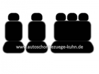 VW Caddy - Komplettset 5-Sitzer (Vordersitze / Rücksitzbank / Kopfstützen)